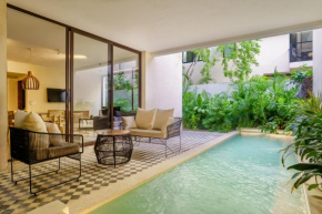 Private pool apartment for groups